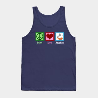 Peace Love Bagpipes Tank Top